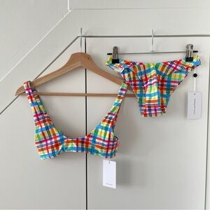 LOVERS AND FRIENDS -- Spunky Plaid Bikini Set